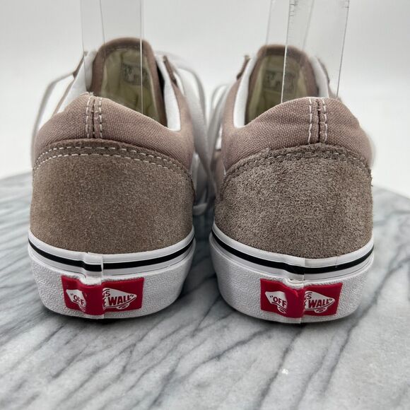 Vans Old Skool Shoes Womens 5.5 Taupe Suede and Canvas Lace Up Skate Sneaker - Picture 5 of 11